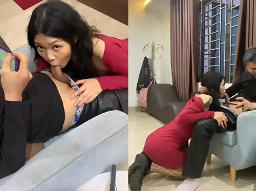 Bé Tôm bú cặc bạn trai